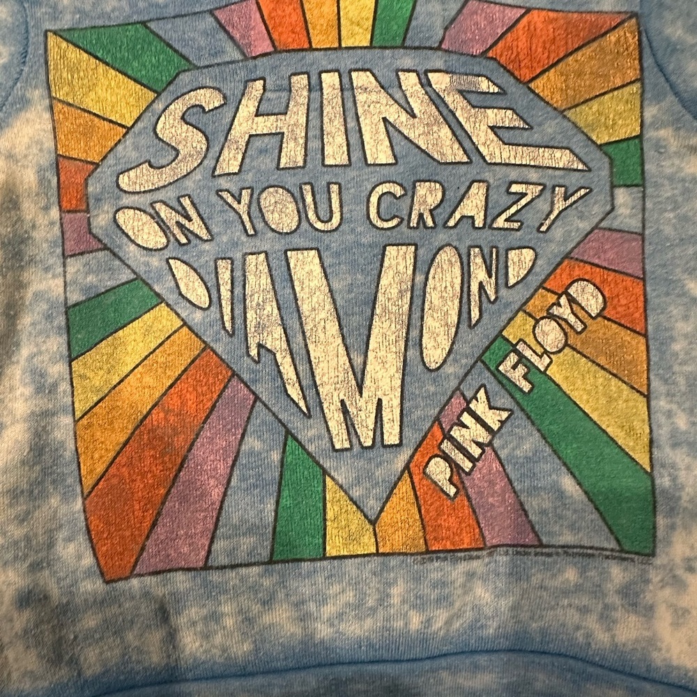 Rowdy Sprout Blue Pink Floyd Kids Hoodie - Picture 9 of 11